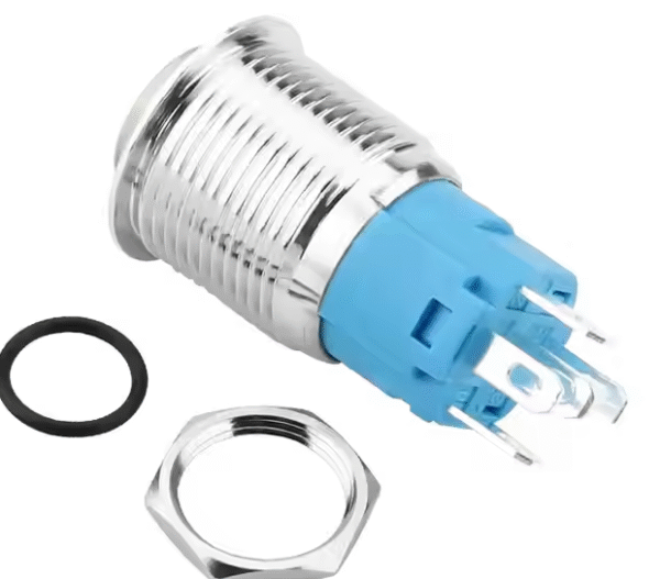 XEXAGON 16MM Power Symbol Push Button Waterproof 5 Pin Stainless Steel Push Button Switch LED Illuminated - Image 2