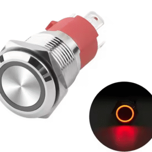 XEXAGON Latching Momentary Push Button 16mm Metal LED Push Button Switches Waterproof IP65 Switch Button