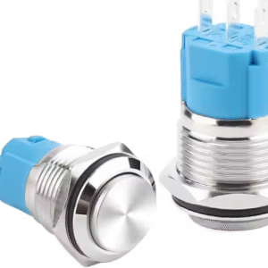 XEXAGON  Self Lock IP65 Waterproof No Light High Head 12V 24V 3 Pin Metal Push Button Switch