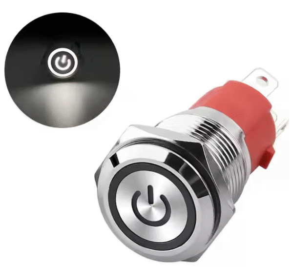 XEXAGON High Quality Factory Highlight LED Push Button Switch White Light 15A Waterproof Push Button Switch for Industrial Control