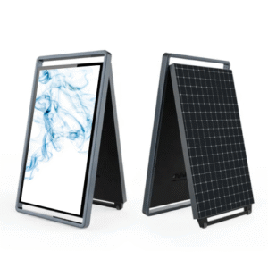 49 INCH SOLAR POWERED PORTABLE DIGITAL POSTER