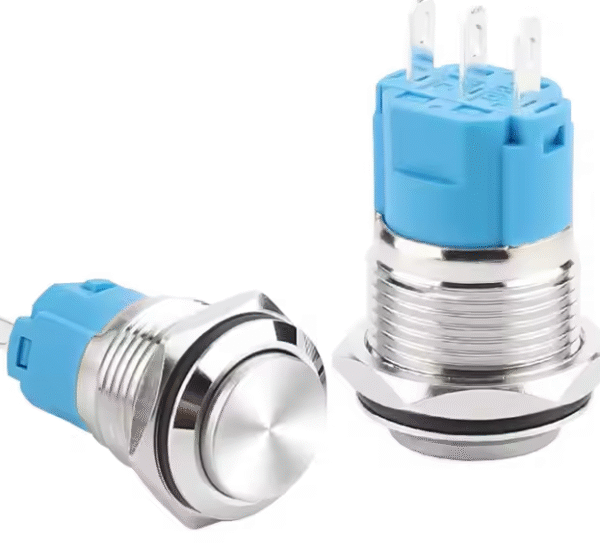 xexagon Latching Button Switch IP65 Waterproof Without Light 1NO1NC Push Button High Head 5A 12V 24V 16MM Metal Push Button Switch