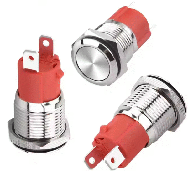 xexagon Factory Outlet Push Button Switch 16mm Waterproof IP65 15A 2pin Push Button Switch