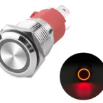 xexagon Factory Price 16mm Push-button Switch Latching Momentary Push Button Switch With Red LED Light