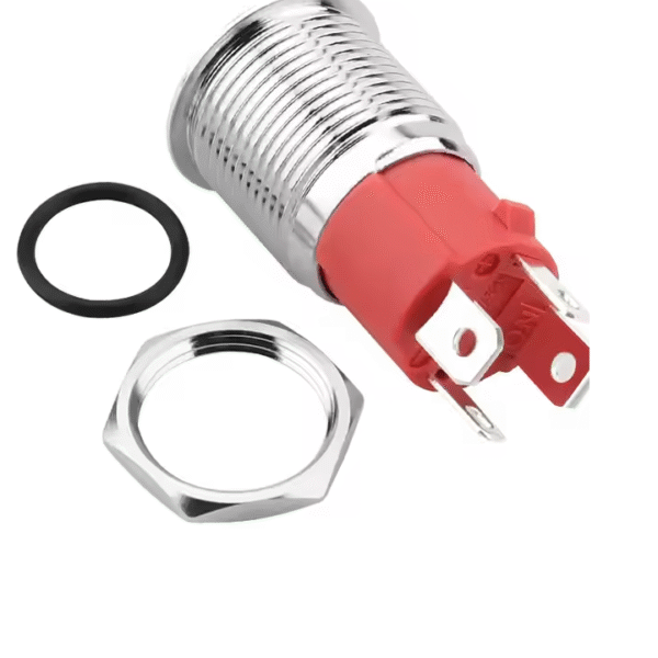 xexagon Factory Price 16mm Push-button Switch Latching Momentary Push Button Switch With Red LED Light - Image 2