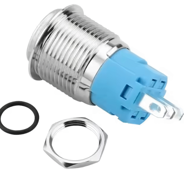 xexagon High Head 16mm Metal Push Button Switches 5A Waterproof IP65 3pin Stainless Steel Momentary Push Button Switch - Image 2