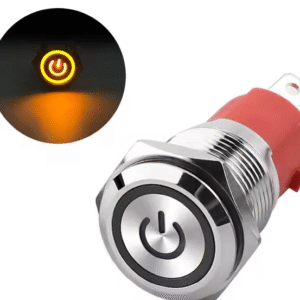 xexagon High Quality Factory Highlight LED Push Button Switch with Yellow Light 15A Waterproof Push Button Switch for Industrial Control