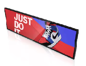 36 inch Inch ultra wide stretched bar display