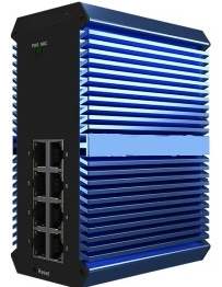 xexagon fashion design Xblue series 8*10/100/1000 Gigabit Base-T Managed Din-Rail Industrial PoE Ethernet Switch
