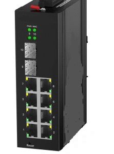 xexagon  Industrial 10-Port Gigaibt Managed Ethernet Switch with 8-RJ45 and 2-SFP