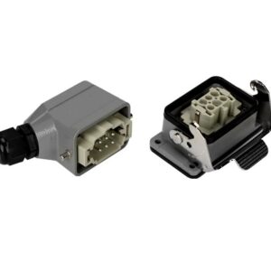 Heavy Duty Connector 6 pin Bottom Open