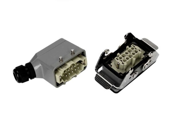 Heavy Duty Connector 10 pin Bottom Open