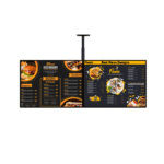 32 Inch Indoor Roof Ceiling Hanging Digital Menu Display Board LCD Advertising TV Screen for Restaurant