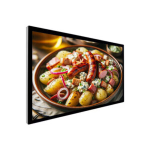 55 Inch Lcd Advertising Display 2k4K 300-3500 NITS Wall-mounted Advertising Machine for Shopping Malls Supermarket