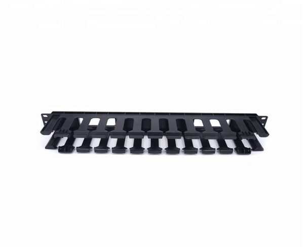 19 Inch 1U Plastic Cable Manager Horizontal Cable Organizer - Image 2