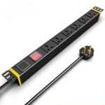 1U 19-Inch Rack PDU with 6 UK Sockets