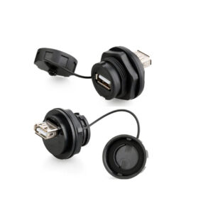 Waterproof USB 2.0 Female Panel Mount (IP67)