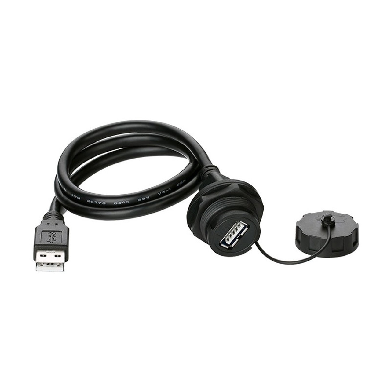 USB 2.0 Waterproof Extension Cable (1m)