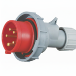 16 Amp 5 Pole 400V Industrial Plug IP67 – Red (6h)