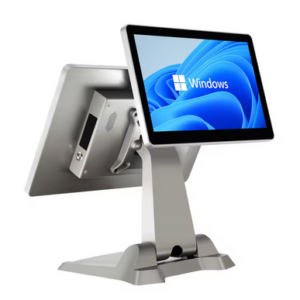 15.6" Commercial Off-Grid All-In-One Dual Screen Capacitive Touch POS Terminal Universal Windows Cash Register Multi-Functional