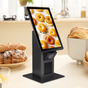 21.5 Inch All-In-One Multi-Functional White Audio Technical CPU Video Capacitive Multi-Touch Screen POS Terminal Food Odering kiosk