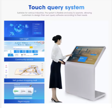 43"Inch Indoor Interactive Information Digital Kiosk Android Smart Video Touch Screen Inquiry Kisok - Image 3