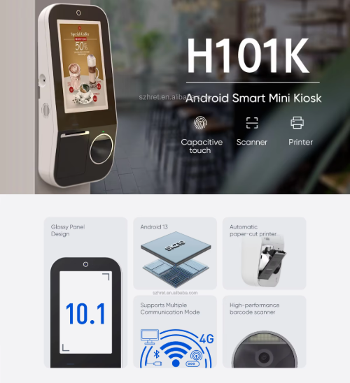 10.1"Secure Bluetooth Kiosk for Confidential Services for Medical Clinics and Law Offices with SDK Function - Image 4