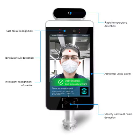 Vendor / Visitor Management Kiosk For Self-service Kiosk Touch Screen Industrial Pc Self Service Kiosk Airport Touch Screen Kiosk With Camera