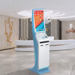 21.5"Self Service with Printer Self Service Cash Register Kiosk Outdoor Floor Standing Kiosk Food Kiosk