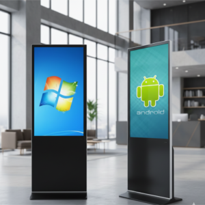 49"Floor Stand Digital Signage Wifi 4K Lcd Indoor Advertising Screen Vertical Ad Free Standing Digital Poster Advertising Screen