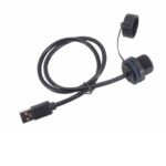 Industrial Waterproof USB 2.0 Female Connector with Male Pin