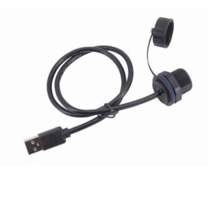 Industrial Waterproof USB 2.0 Female Connector with Male Pin