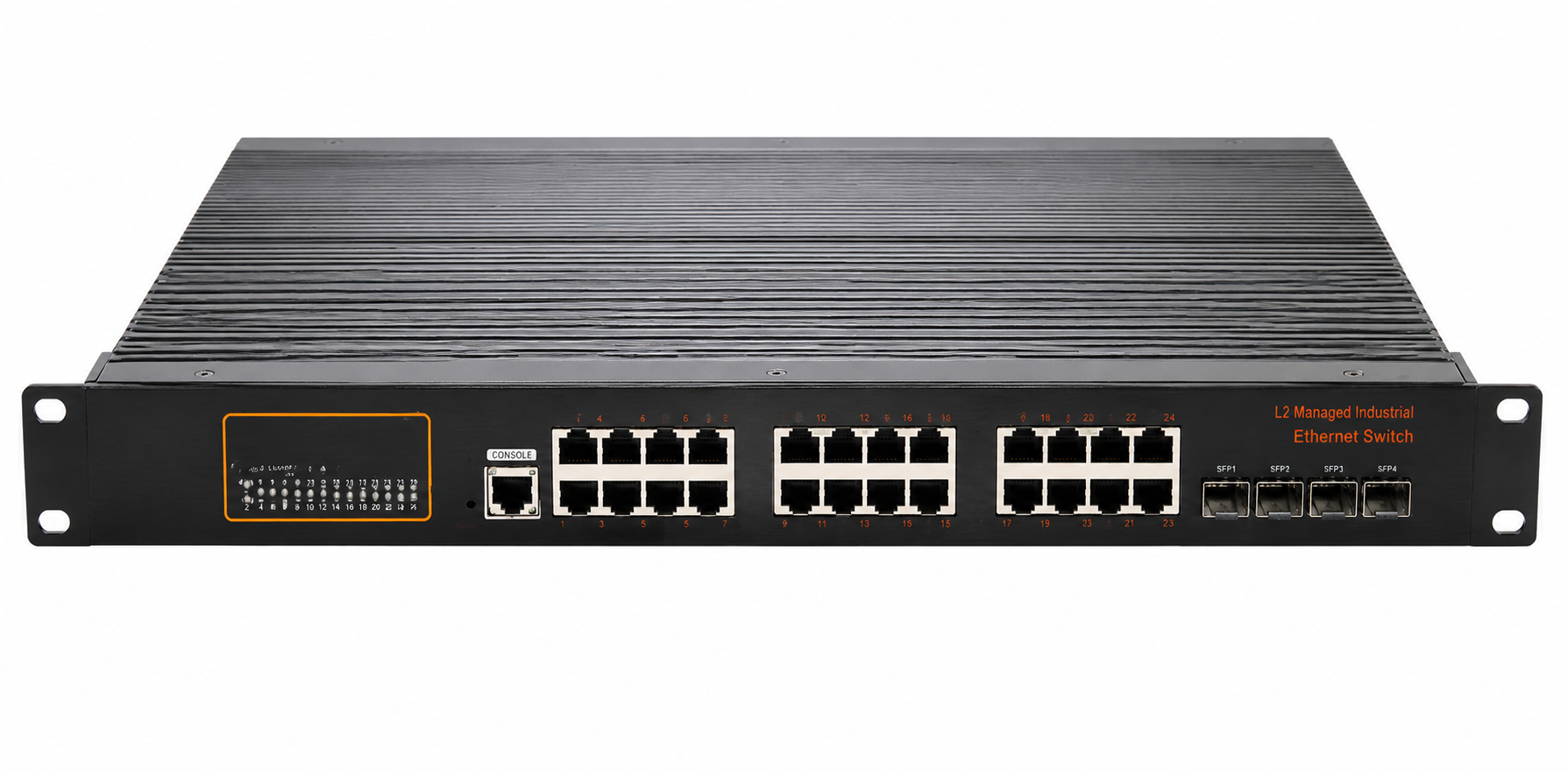 28-Port GE Managed PoE Industrial Switch