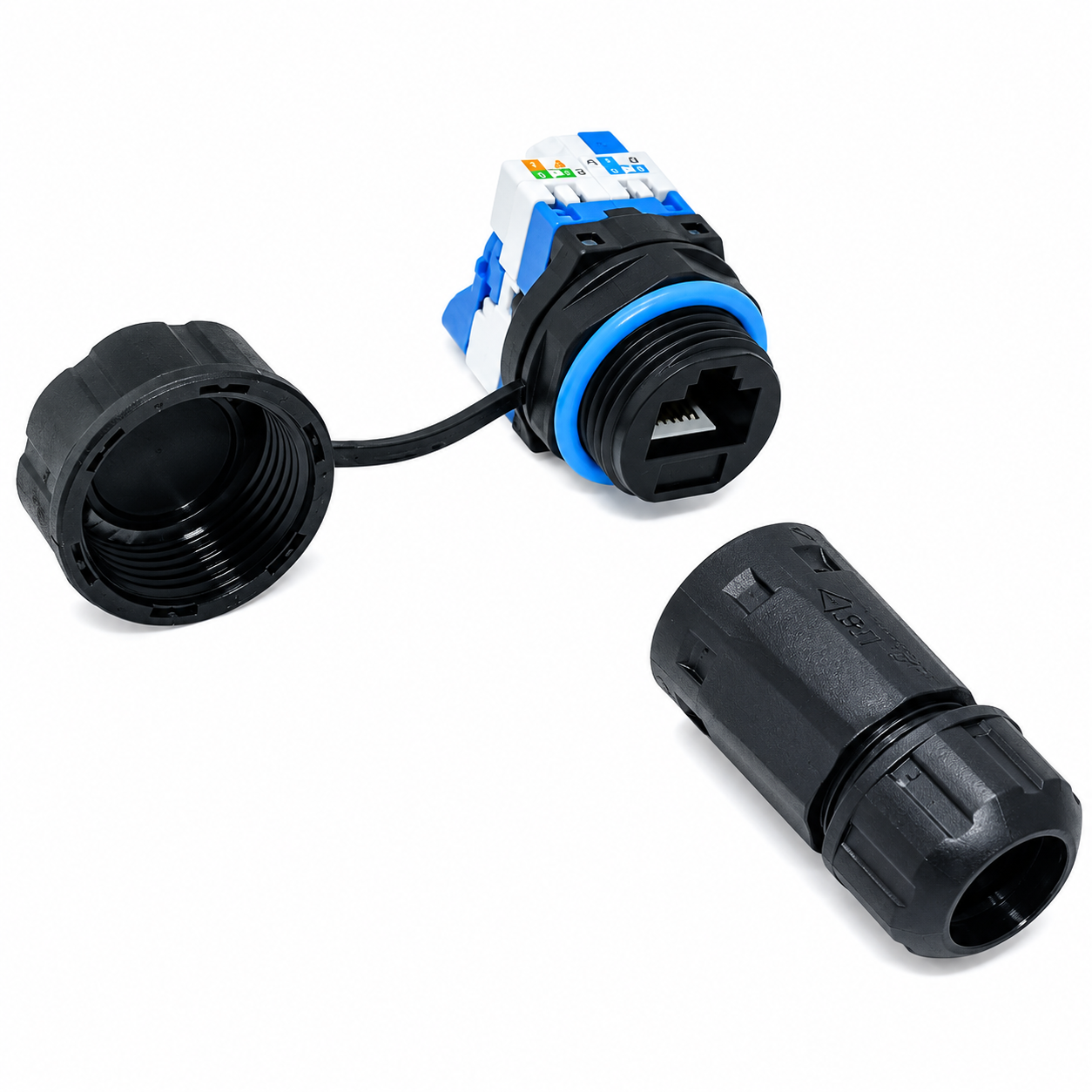 M20 Female RJ45 Waterproof Panel Connector - Image 2