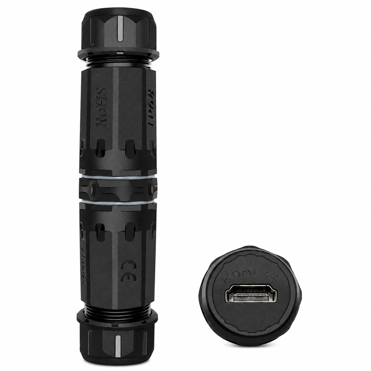 Industrial Waterproof HDMI Cable Connector IP68 – Female to Female