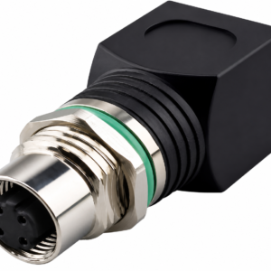 Industrial M12 X-Code CAT6A Ethernet Panel Mount Connectors