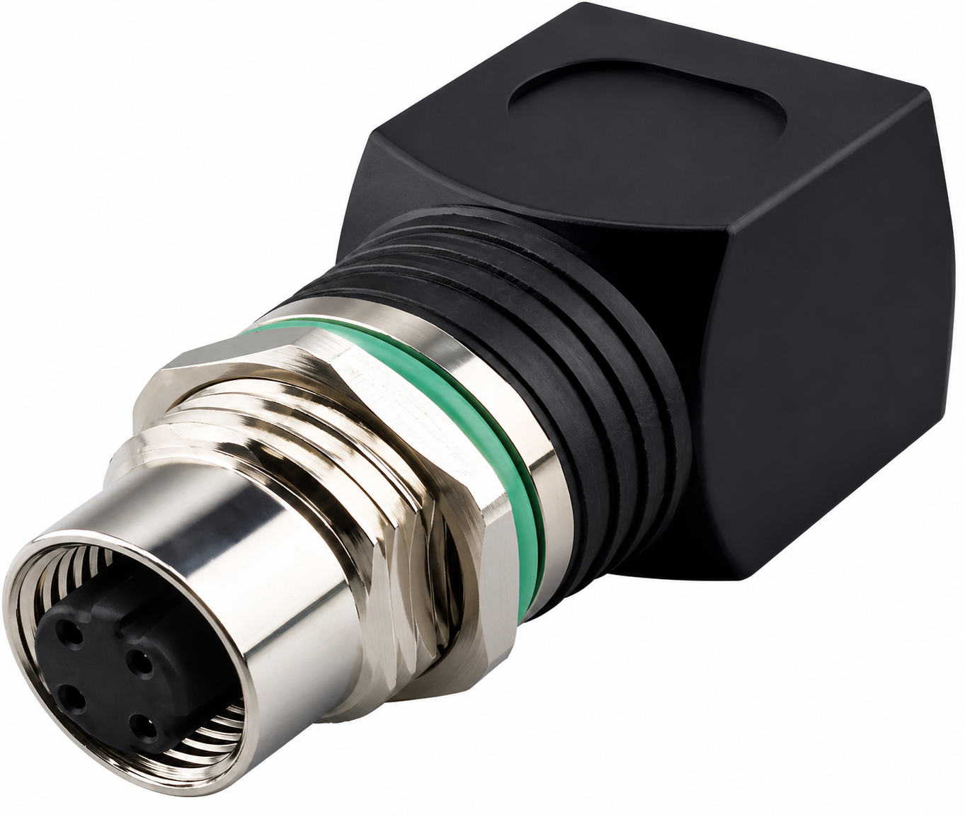 Industrial M12 X-Code CAT6A Ethernet Panel Mount Connectors