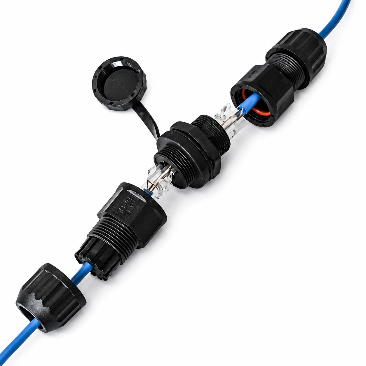 M20 Female RJ45 Waterproof Panel Connector - Image 3
