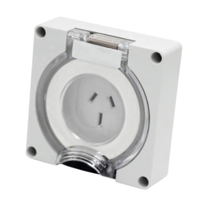 IP66 Weatherproof 15A Australian Standard 3-Pin Industrial Socket Outlet