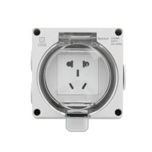 IP66 Waterproof Outdoor Multi-Function Socket – 10A 250V Heavy Duty Weatherproof Universal Socket Box