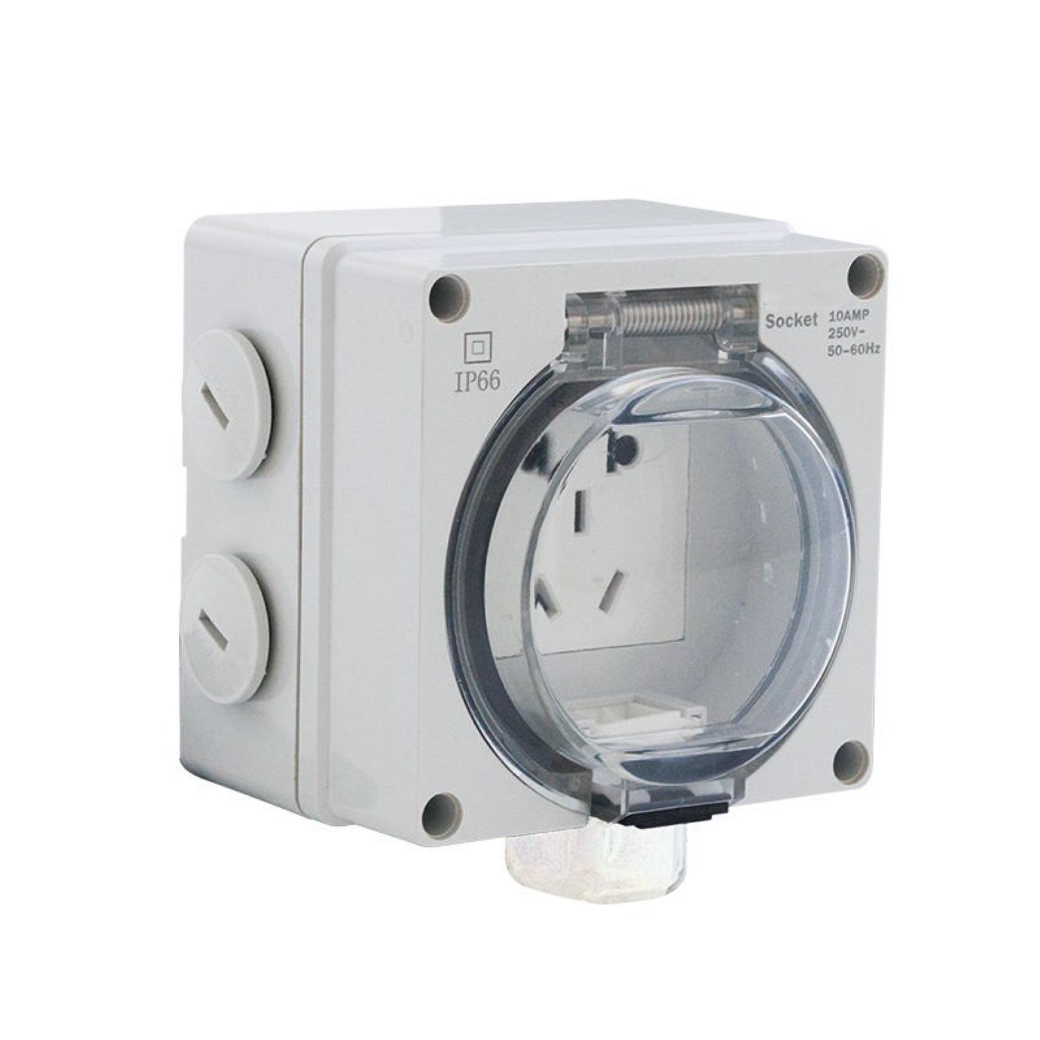 IP66 Waterproof Outdoor Multi-Function Socket – 10A 250V Heavy Duty Weatherproof Universal Socket Box - Image 2